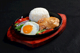 香辣鸡扒饭