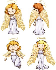 美丽天使插画