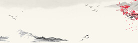 中国风山水画背景
