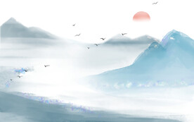 中国风山水画