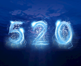 水晶立体数字520我爱你