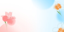 小清新浪漫展板背景