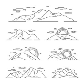 线条山