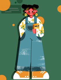 扁平抽象人物