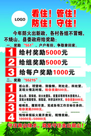 森林防火海报