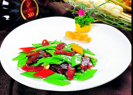 荷兰豆炒腊肉