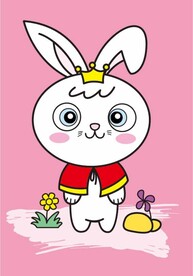 可爱小白兔
