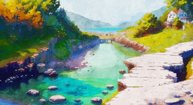 清新小溪