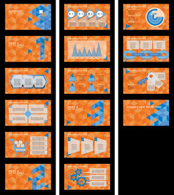几何形状背景ppt幻灯片模板