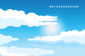 卡通蓝天背景
