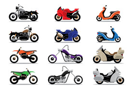 摩托车插画