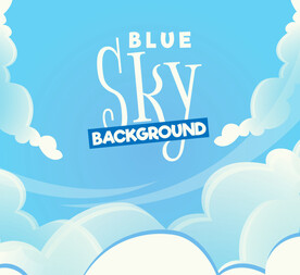卡通天空插画