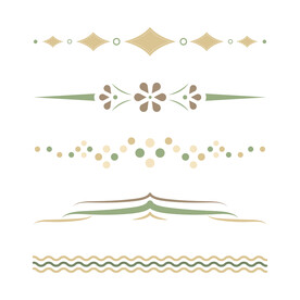 装饰花边分割线