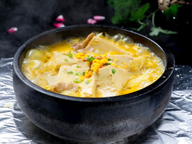 石锅蛋黄豆腐