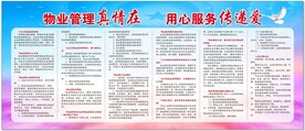 物业展板