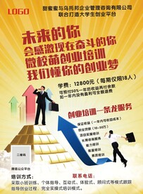 创业培训海报