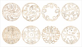烫金花纹