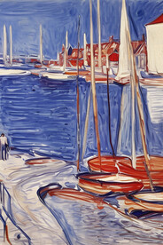 大海油画
