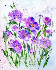 油画 花