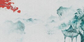 中国风山水墨背景