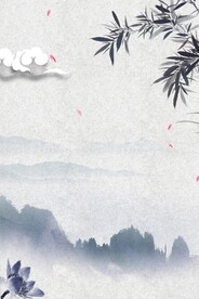 中国风山水画背景
