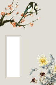 中国风花鸟背景