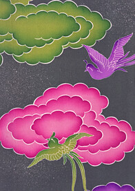 日式小花花纹染织艺术