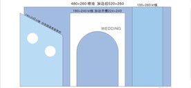 兰色婚礼背景+KT板