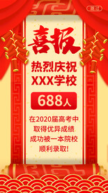 喜报主题海报