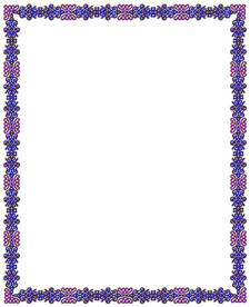 日系紫色边框