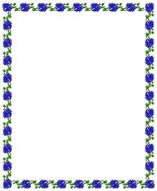 日系紫色小花纹边框