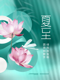 荷花夏至海报