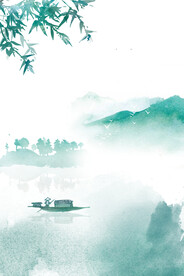 中国风山水墨背景
