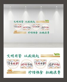 餐饮食堂文化墙