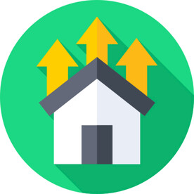 租赁业务图标 房屋涨价