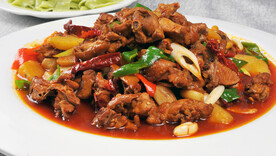 大盘鸡美食