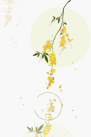中国风花背景