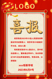 红色喜报