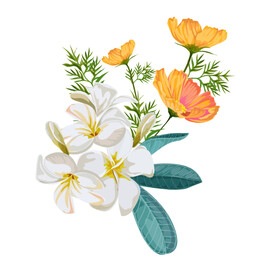 手绘花卉