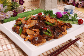 肉片烧香菇