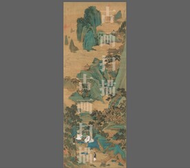 明仇英《桃源仙境图 》扫描