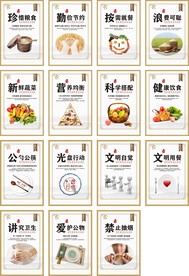 食堂文化海报