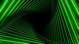 绿色螺旋延伸发光线条抽象背景