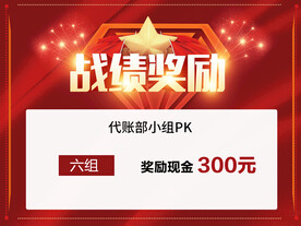 红色奖励海报