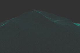 科技感线描山脉山峰