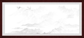 水墨山