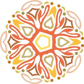 原创印花剪花古典图案图形元素