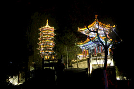灯展夜景