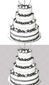 糕生日婚礼喜庆庆祝糕点甜品