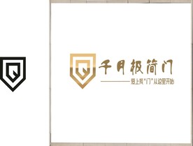 logo 商标 千月极简 标志